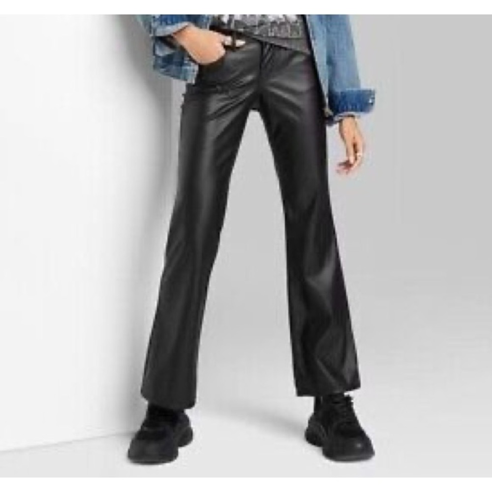 EUC like new Wild Fable Low Rise Flare Pleather Pant. 14
